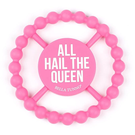 Baby Teether by Bella Tunno, Silicone Teethers for Babies 3-6 months, 6-12 months, Baby Toys, Pacifier, Teething Relief, Boys, Girls, All Hail The Queen