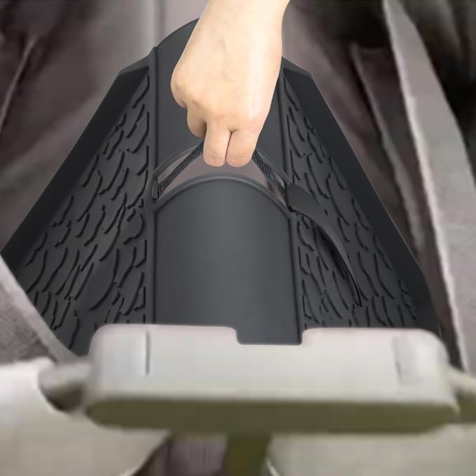 All Weather Mat for Wrangler Deluxe 4 Seater Stroller Wagon,Myvikcar Insert Floor Protect Pad 31.5x22 Inch(Black)