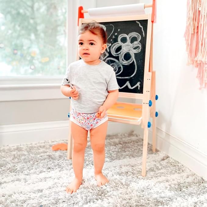 BIG ELEPHANT Potty Training Underwear - 10 Pack, 100% Cotton Absorbent Unisex Toddler Pee Pants for Boys Girls