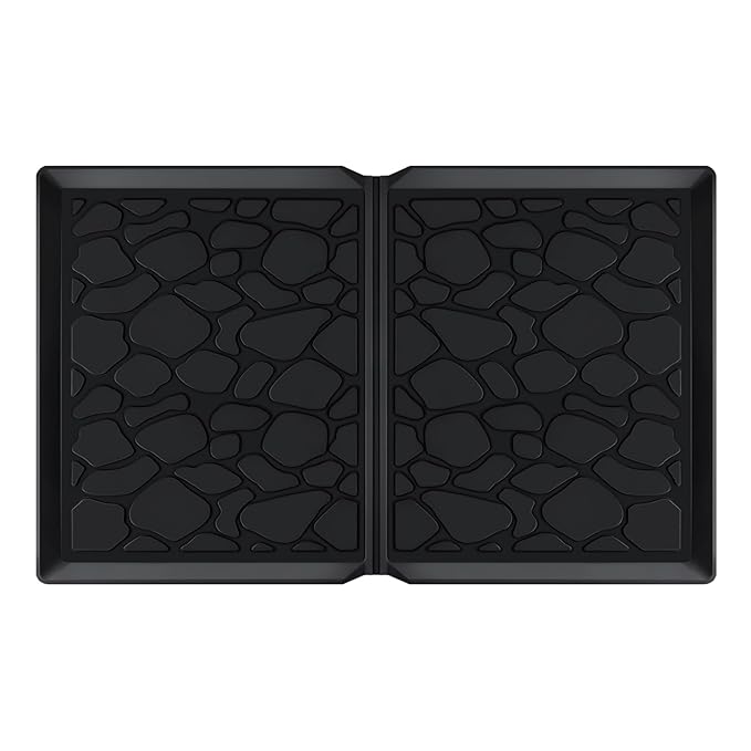 All Weather Mat for Wonderfold Wagon, Foldable Accessories Made of Silicone, Protects The Wagon from Sand, Dust and Water, Easy to Clean for Wonderfold (W4models) 33.8 * 20.6 * 0.78in（Black）