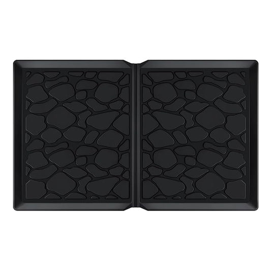 All Weather Mat for Wonderfold Wagon, Foldable Accessories Made of Silicone, Protects The Wagon from Sand, Dust and Water, Easy to Clean for Wonderfold (W4models) 33.8 * 20.6 * 0.78in（Black）