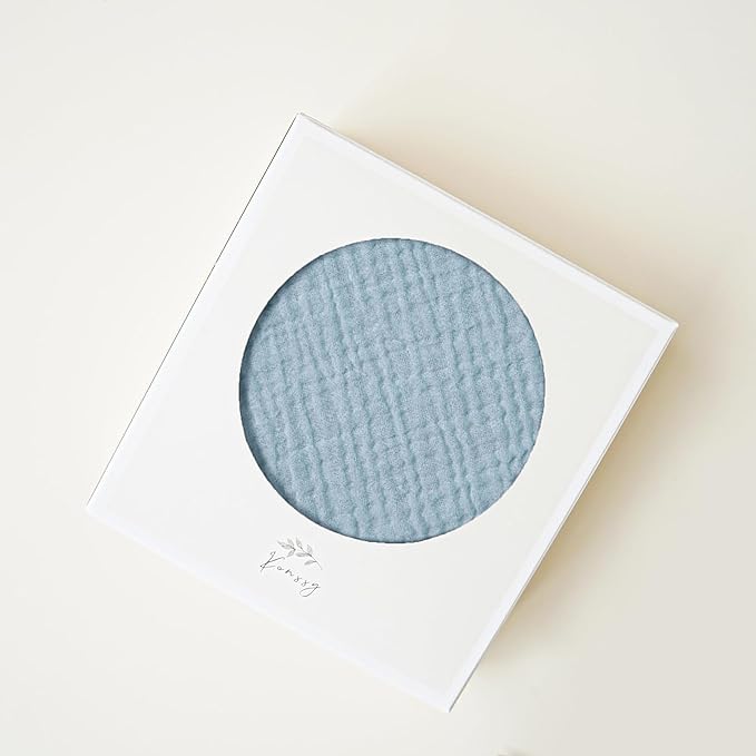 Konssy Muslin Nursing Pillow Covers, 100% Cotton Soft & Adorable Covers for Breastfeeding Pillows, Slipcovers for Newborn Baby Boys & Girls