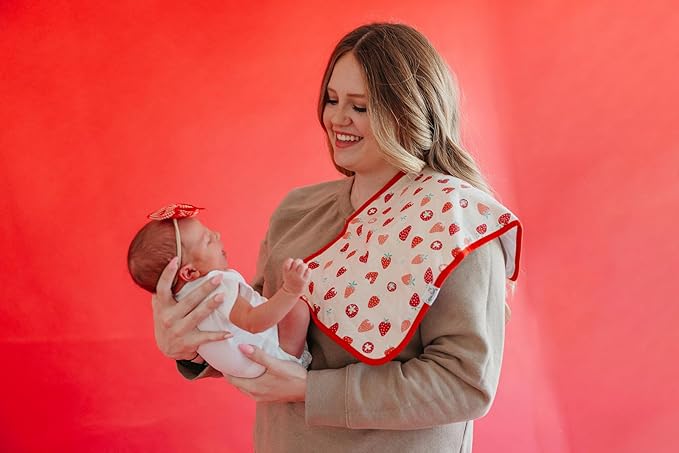 Copper Pearl Premium Baby Burp Cloths - 3-Pack Large Cotton Burp Cloths, Extra Soft Spit Up Rags with 3 Absorbent Layers, Perfect for Baby Boy and Baby Girl Gifts (21" x 10" Size, Clementine Set)