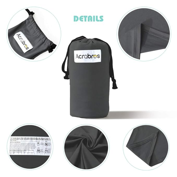 Acrabros Baby Wrap Carrier,Hands Free Baby Carrier Sling,Lightweight,Breathable,Softness,Perfect for Newborn Infants and Babies Shower Gift,Charcoal Grey
