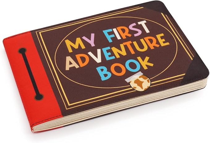 Urban Kiddy™ My First Adventure Book | Baby Photo Album | Soft Baby Book First Year Baby Album Gift Set for Newborn Toddler & Kids Baby Shower - Memory Album Holds 4x6 Photos