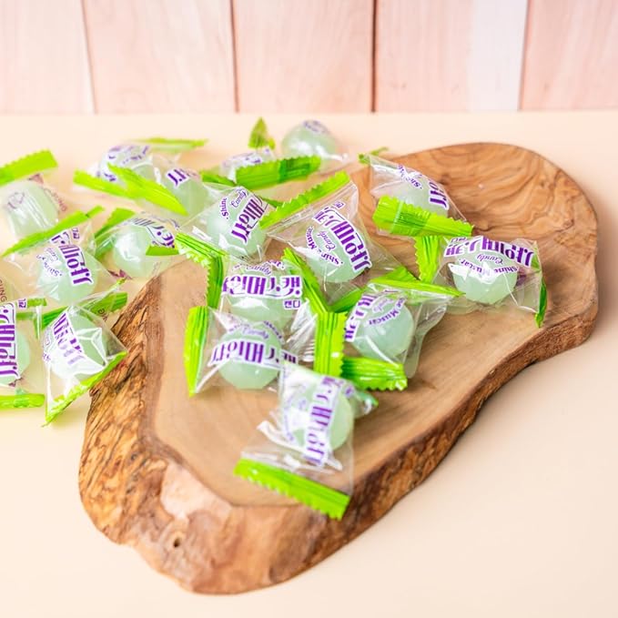 Shine Muscat Grape Hard Candy – Premium Korean Fruit Treats, Snacks, Individually Wrapped for Freshness (8.81 oz)