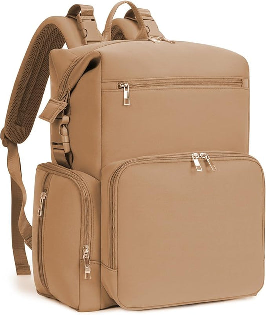 CEI-CEI Neoprene Diaper Bag Backpack Large Newborn Baby Maternity Bags Waterproof Travel Backpack for Mom Dad with Insulated Pockets,Changing Pad