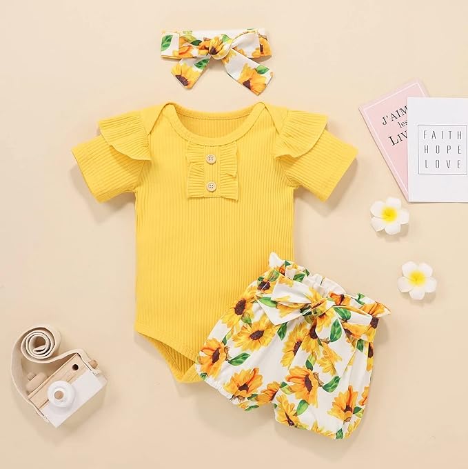Baby Girl Clothes Infant Newborn Girl Outfits Summer Clothes Romper Short