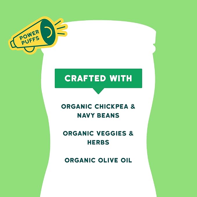 Serenity Kids 6+ Months Grain-Free Allergen-Safe Puffs for Toddlers & Babies - No Grains, Gluten, Nuts, Rice - Organic Veggies, Legumes, Olive Oil (1.5 Ounce (Pack of 6), Broccoli & Spinach)