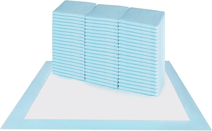 HALYARD Disposable Standard Underpads Incontinence Bed Pads 17”x24” Lt. Blue-Comfortable Chucks Pads Disposable for Adults-Soft Bed Pads for Adult (Case of 300)