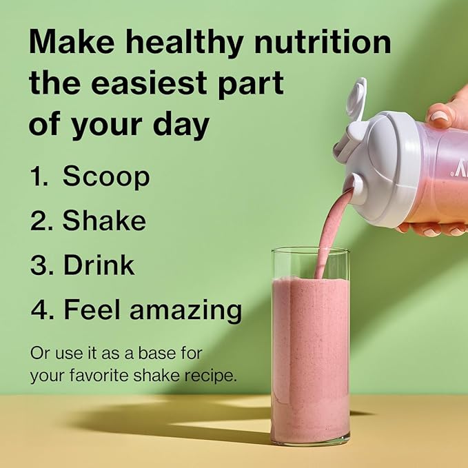 Shakeology 0g Added Sugar Plant Based Protein Powder Blend, Gluten-Free Shake with Vitamins and Minerals – Helps Support Healthy Weight Loss, Lean Muscle, Gut Health – Vanilla, 30 Servings