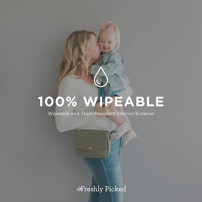 Freshly Picked Classic Park Pack, Fanny Packs for Women, Wear as a Waist Bag or Crossbody Fanny Pack, Mom Fanny Pack (Sage)