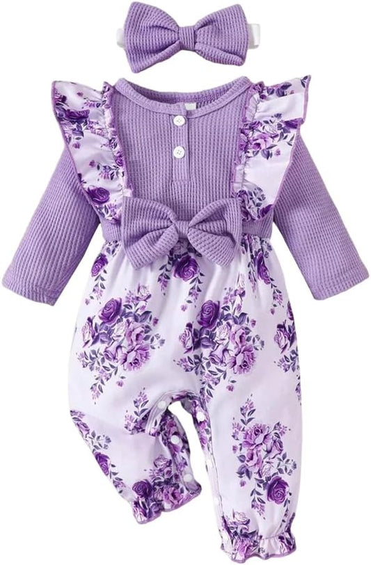 Newborn Baby Girl Clothes Jumpsuits Clothes Long Sleeve Rompers
