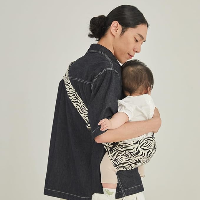 GOOSEKET 365 Toddler Carrier, 100% Cotton, Lightweight, Easy-to-USE, Portable, Suitable from 6-48 Months, Supports UP to 44LBS (Zebra)