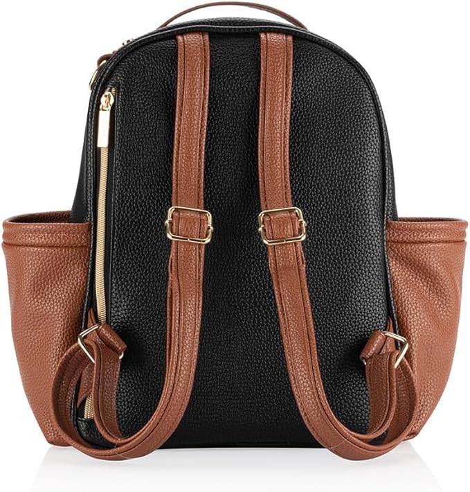 Itzy Ritzy Unisex Baby Mini Plus Diaper Bag, Coffee & Cream