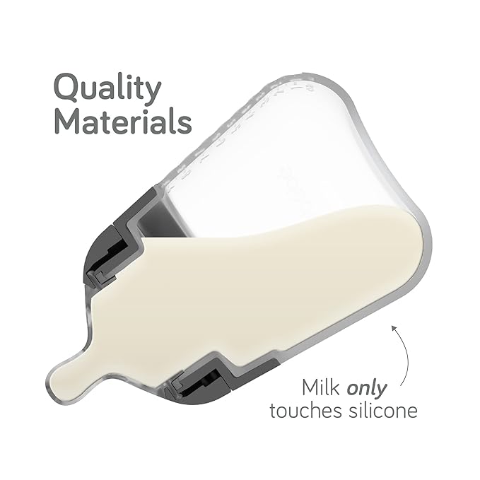 Nanobebe Flexy Silicone Baby Bottle, Anti-Colic, Natural Feel, Non-Collapsing Nipple, Non-Tip Stable Base, Easy to Clean 2-Pack, Sage, 9oz