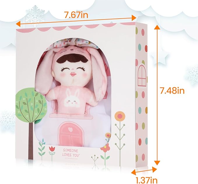 Soft Cloth Books for Baby Gift, Activity Quiet Cloth Books Developmental Toys,Interactive Baby Books for Toddlers Infants Kids Toys Gift for 0-2 Year Old Doll