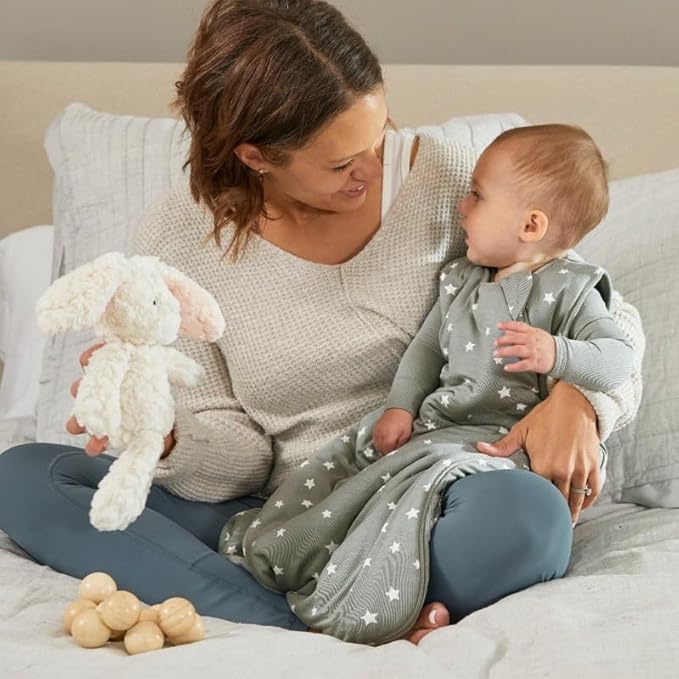 GUNAMUNA günamüna Unisex Baby, Toddler Wearable Blanket, Sleeping Bag Bamboo Rayon, Sleep Sack with Diaper Zipper, 1.0 TOG