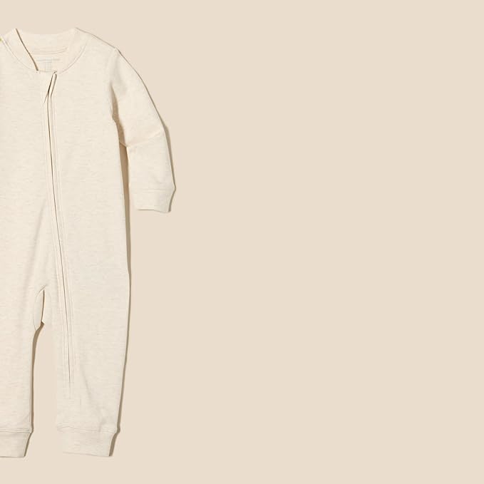 Amazon Essentials unisex-baby Cotton Zip-Front Footless Sleepsuit