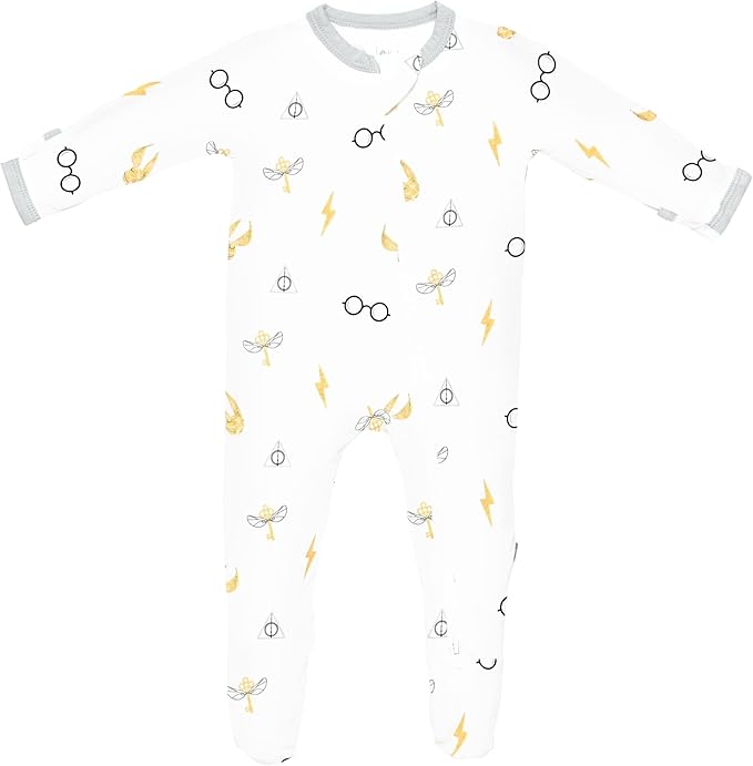 KYTE BABY Unisex Zipper Closure Footies, Rayon Made From Bamboo, 0-24 Months