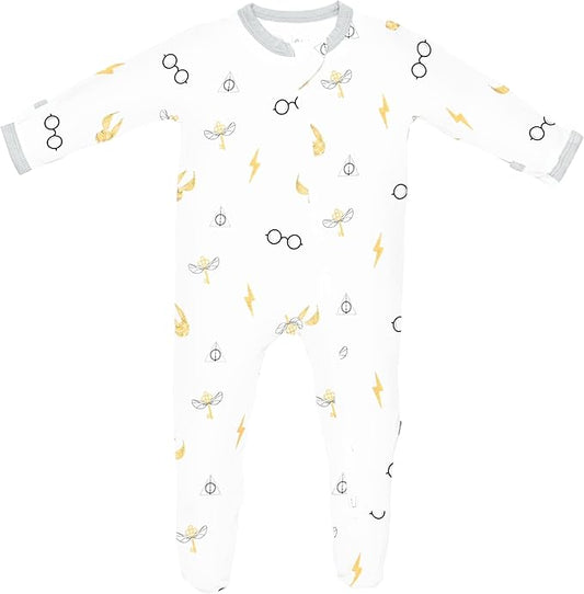 KYTE BABY Unisex Zipper Closure Footies, Rayon Made From Bamboo, 0-24 Months