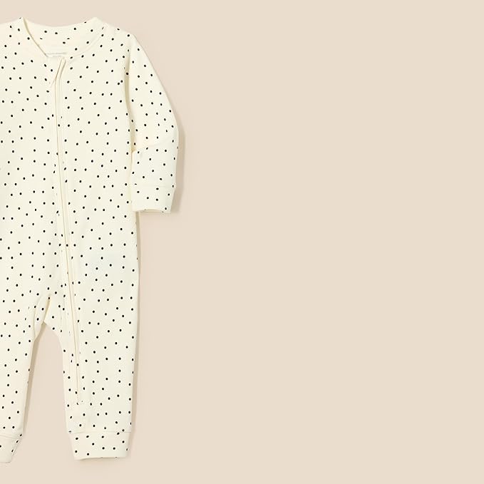 Amazon Essentials unisex-baby Cotton Zip-Front Footless Sleepsuit