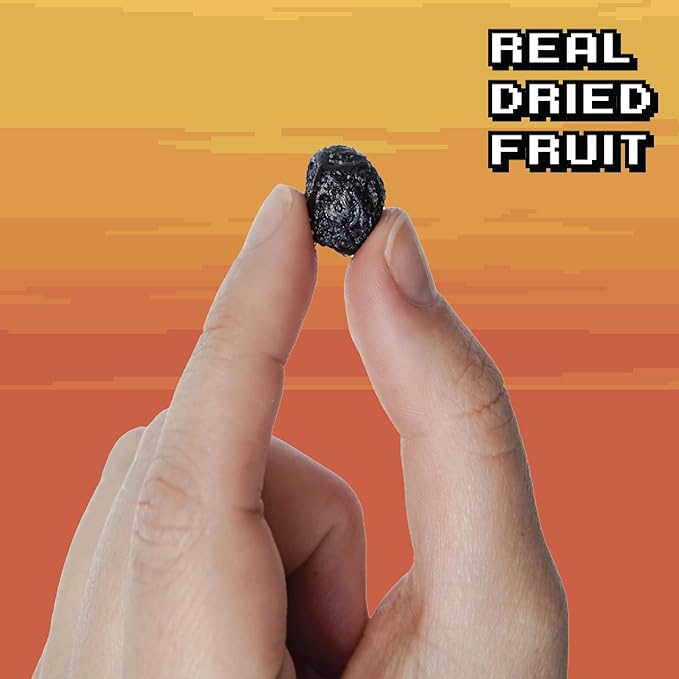 Final Boss Sour Candy, Sour Blueberries, 10 Pack, Level 2, Fruit Chews with Real Dried Fruit, No Artificial Colors or Flavors, Low Calorie Snack for Kids, Teens, Adults, Lunch Boxes & On The Go