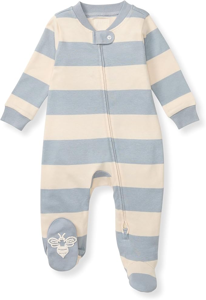 Burt’s Bees Baby Boys' One-Piece Sleep and Play 100% Organic Cotton PJs