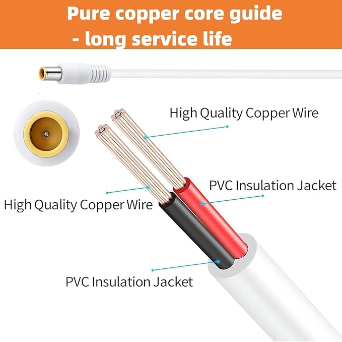 Power Cord for Happiest Baby Snoo Smart Sleeper Bassinet Compatible with Model CGSW30-120-2000ll CGSW301202000ll Replacement Snoo 12V2A Charging Cord