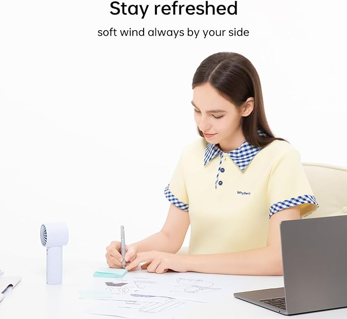 JISULIFE Handheld Turbo Fan, 5000mAh Rechargeable Portable Fans,Up to 28 Hours Working,5 Speed Strong Wind,Personal Mini Fan for Travel Outdoor Camping Beach Makeup（Gray）