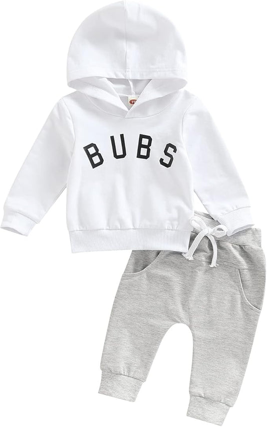 2Pcs Baby Boys Hoodie Tops Pants Set Dinosaur Deer Print Sweatsuit Fall Winter Outfits