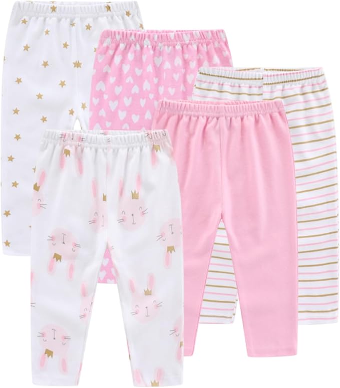 Newborn Layette Gift Set Bodysuits Pants for Baby Girl and Boy 24 Piece 100% Cotton Essentials and Accessories