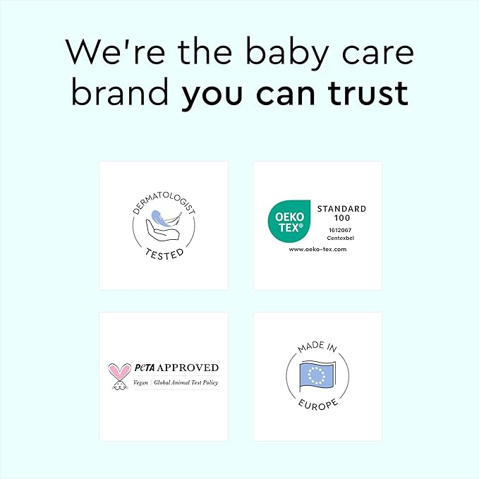 Baby Diapers - Size 8 (37+ lbs), Monthly Supply (90 Count), Leak Protection, Skin-Friendly, Ultrasoft, Perfume- & Chlorine-Free, Hypoallergenic, Dermatologist Tested, Oeko-TEX®