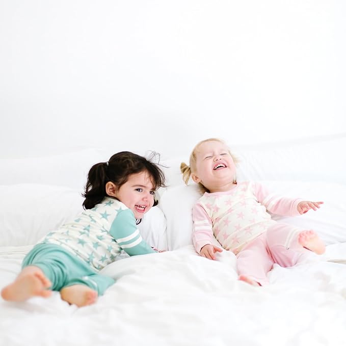 Babysoy Long Sleeve Unisex Lounge Set - Organic 2-Piece PJ Playwear Sets for Baby and Toddler