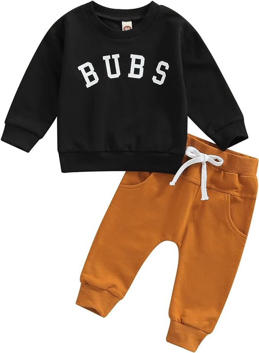 CIYCUIT Toddler Baby Boy Clothes Long Sleeve Sweatshirt Pants Set Fall Winter Outfits