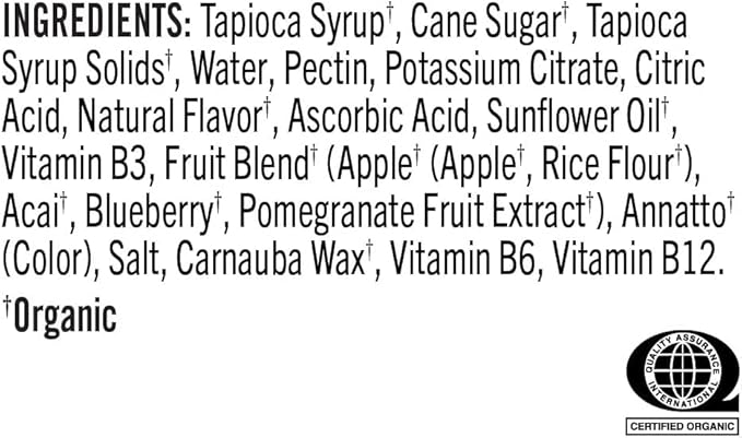 PROBAR - BOLT Organic Energy Chews, Orange, Non-GMO, Gluten-Free, USDA Certified Organic, Healthy, Natural Energy, Fast Fuel Gummies with Vitamins B & C (12 Count)