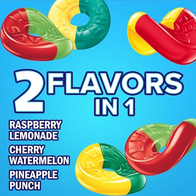 LIFE SAVERS Collisions Gummy Candy, 3.22 oz Bag (Pack of 12)