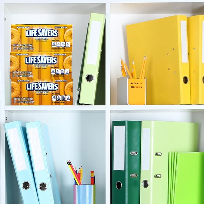 LIFE SAVERS Butter Rum Hard Candy Bulk, 1.14 ounce (20 Single Packs)