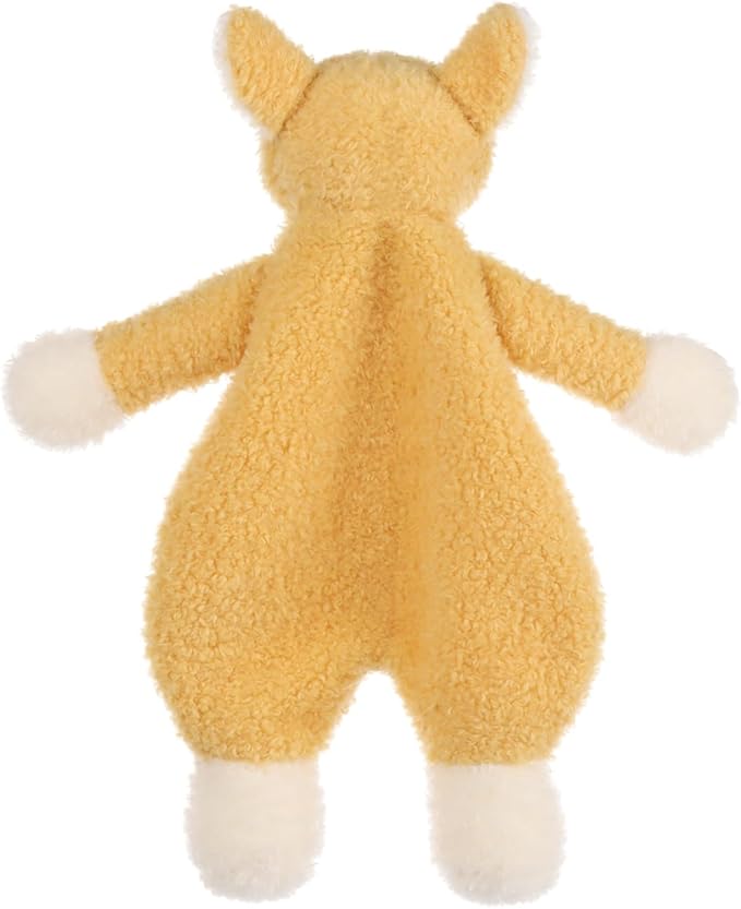 Apricot Lamb Corgi Soft Loveys for Babies, Security Blanket for Baby Boy and Girl, for Infant and Toddlers