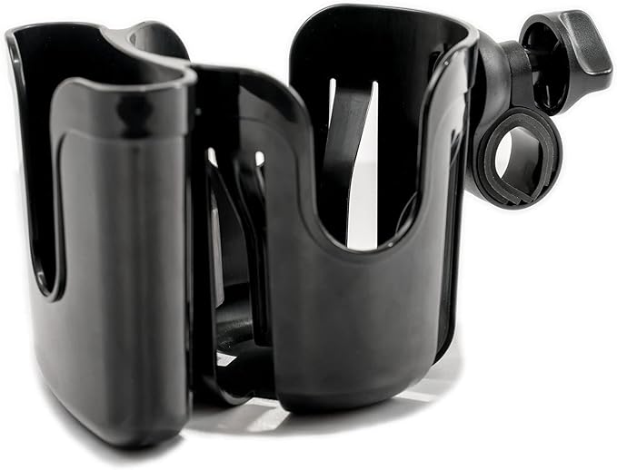 Universal Stroller & Walker Cup Holder Attachment - Fits Most Strollers, Wheelchairs, Bikes & Motorcycles