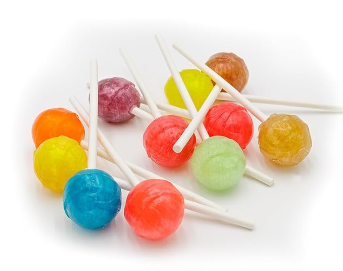 DUM DUMS Original Mix Lollipops 2 lb – Bulk Bag, Suckers Hard Candy, Gluten Free Candies, Assorted Flavors, Individually Wrapped Pops (124 Pieces)