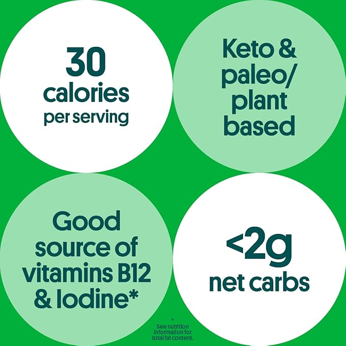 Gimme Seaweed Organic Premium Roasted Seaweed Snacks, Wasabi, 20 Count, Keto, Vegan, Gluten-Free, Great Source of Omega3s and Iodine, Healthy On-The-Go Snack for Kids and Adults