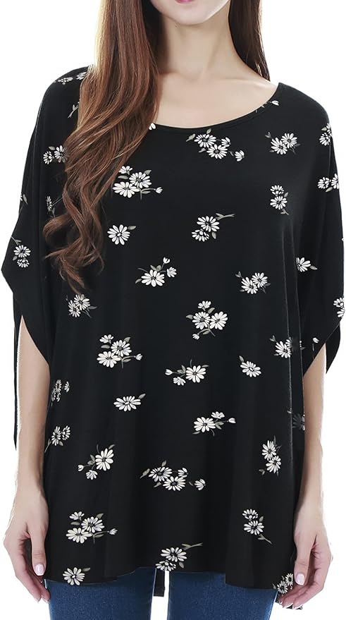 Smallshow Women's Nursing Top Maternity Poncho for Breastfeeding