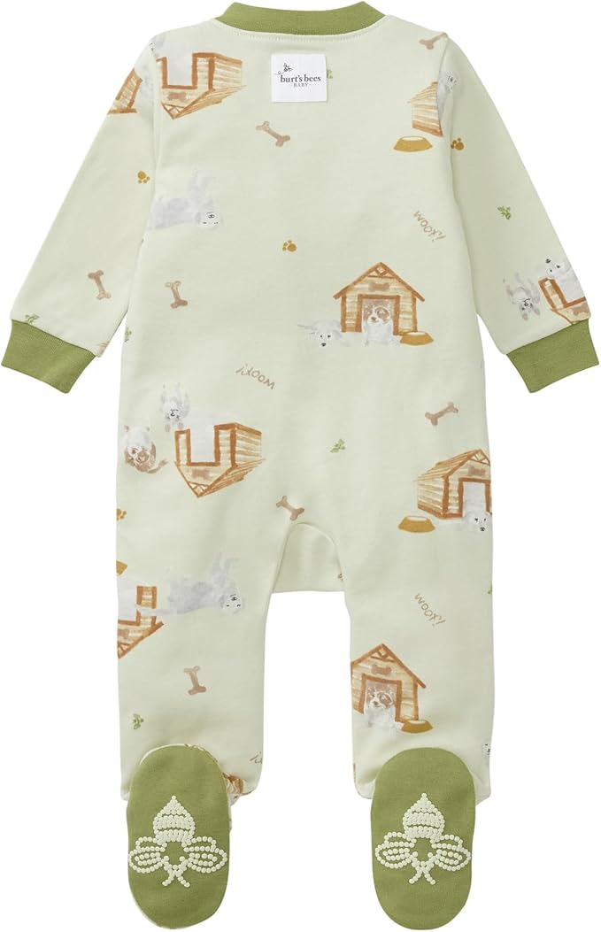 Burt’s Bees Baby Boys' One-Piece Sleep and Play 100% Organic Cotton PJs