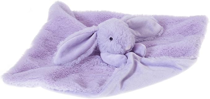 Apricot Lamb Stuffed Animals Purple Bunny Rabbit Security Blanket Infant Nursery Character Blanket Luxury Snuggler Plush Baby Lovey(Purple Bunny)