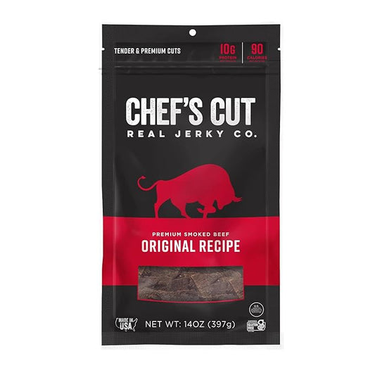 Chef's Cut Real Smoked Beef Original Recipe Jerky, 14 Ounce