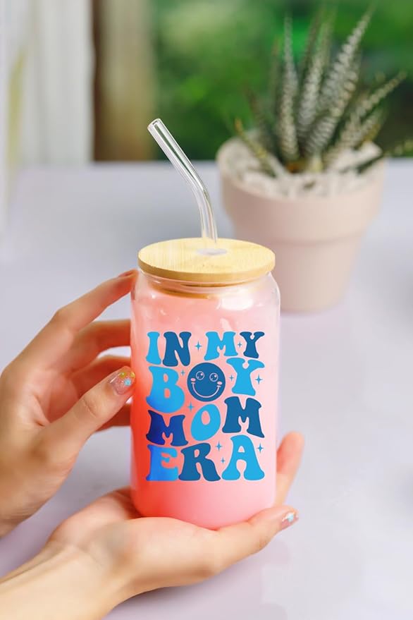 NewEleven Gifts For Mom, New Mother - Gifts For a Mom of Boys, Pregnant Mother, Expecting Momomy, Mama, Moms To Be, Mommy To Be - 16 Oz Coffee Glass