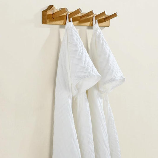 Hooded Baby Towels for Newborn, 2 Pack 100% Muslin Cotton Baby Bath Towel with Hood for Baby Toddler and Kids, Large 35x35 Inch Baby Boy & Girl Towels, Essentials Must Have