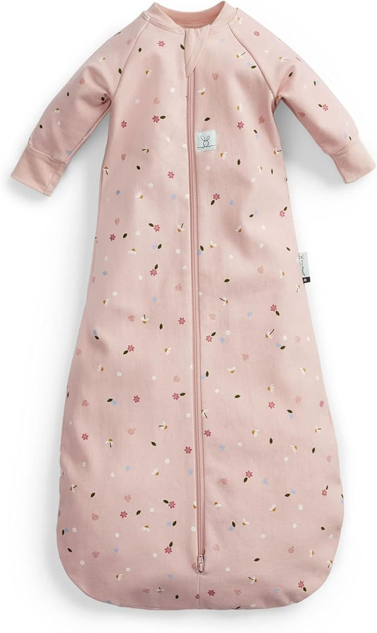ergoPouch 3.5 Tog Jersey Sleeping Bag – Arms-Out Baby Sleep Sack – Soft, Breathable & Comfortable (8-24 Months, Daisies)