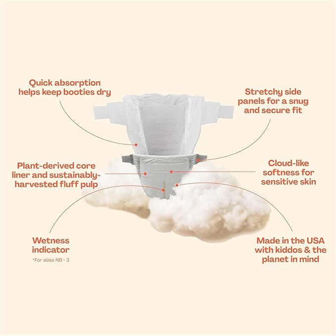 Hello Bello Premium Diapers Size 4, 84 Count Disposable, Extra-Absorbent, and Hypoallergenic Baby Diapers with Snug and Comfort Fit, Sunnyside Up Pattern Value Pack